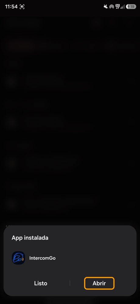 Step 7: App installed